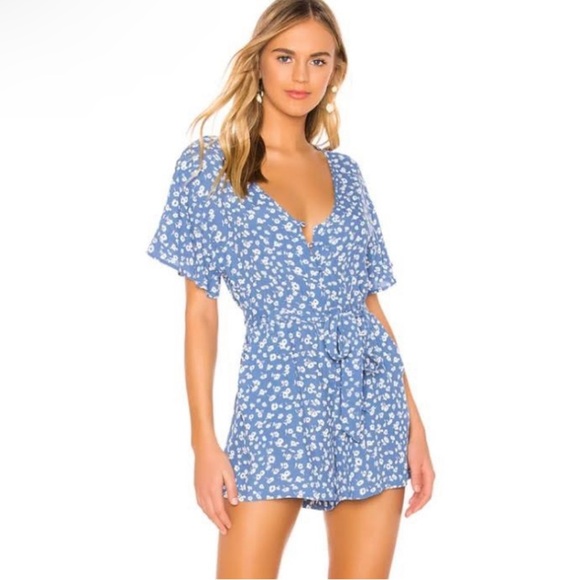 Rails blue daisy Sophia romper - Picture 1 of 3
